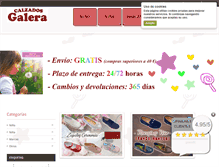 Tablet Screenshot of calzadosgalera.com